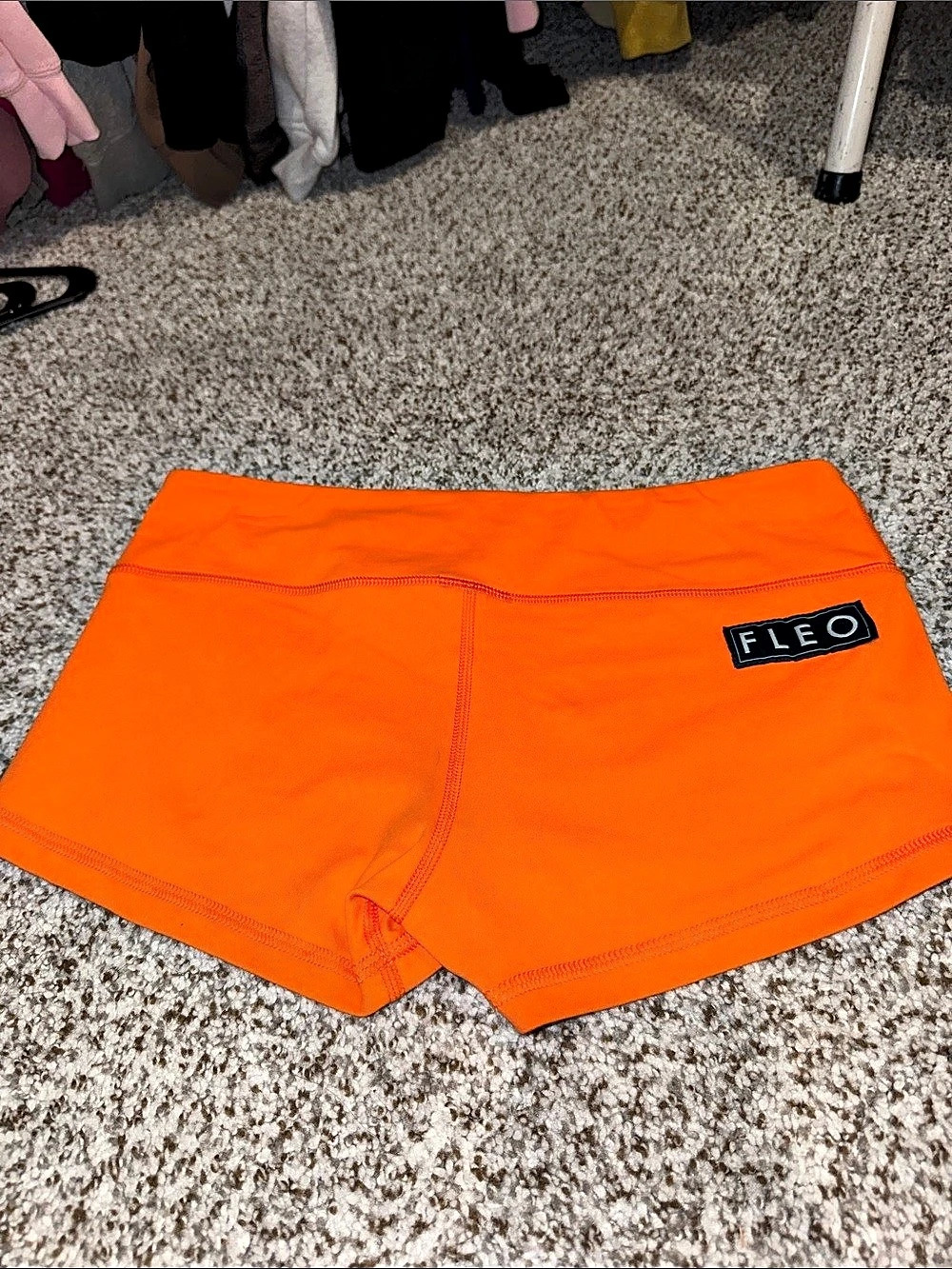 Fleo Orange Athletic Shorts Medium